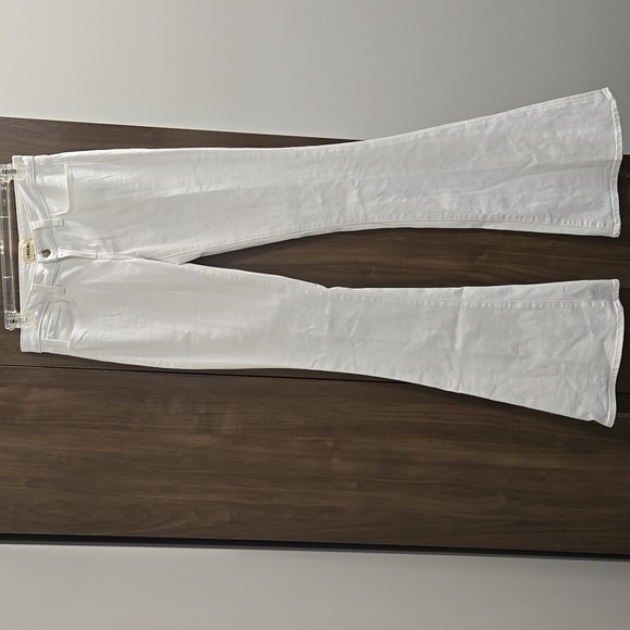 L’AGENCE-"Bell" High Rise Flare White Denim Jeans-Size 26” - Picture 5 of 17